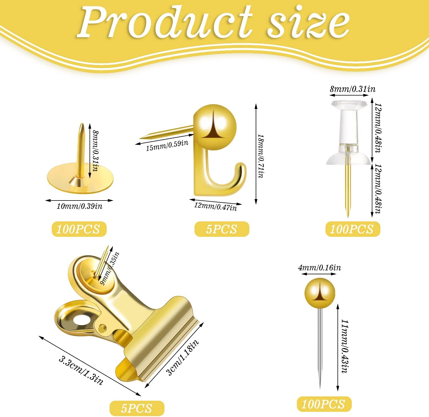 310 szt. Zestaw szpilki papier – Binder Clip Assorted recenzja i cena